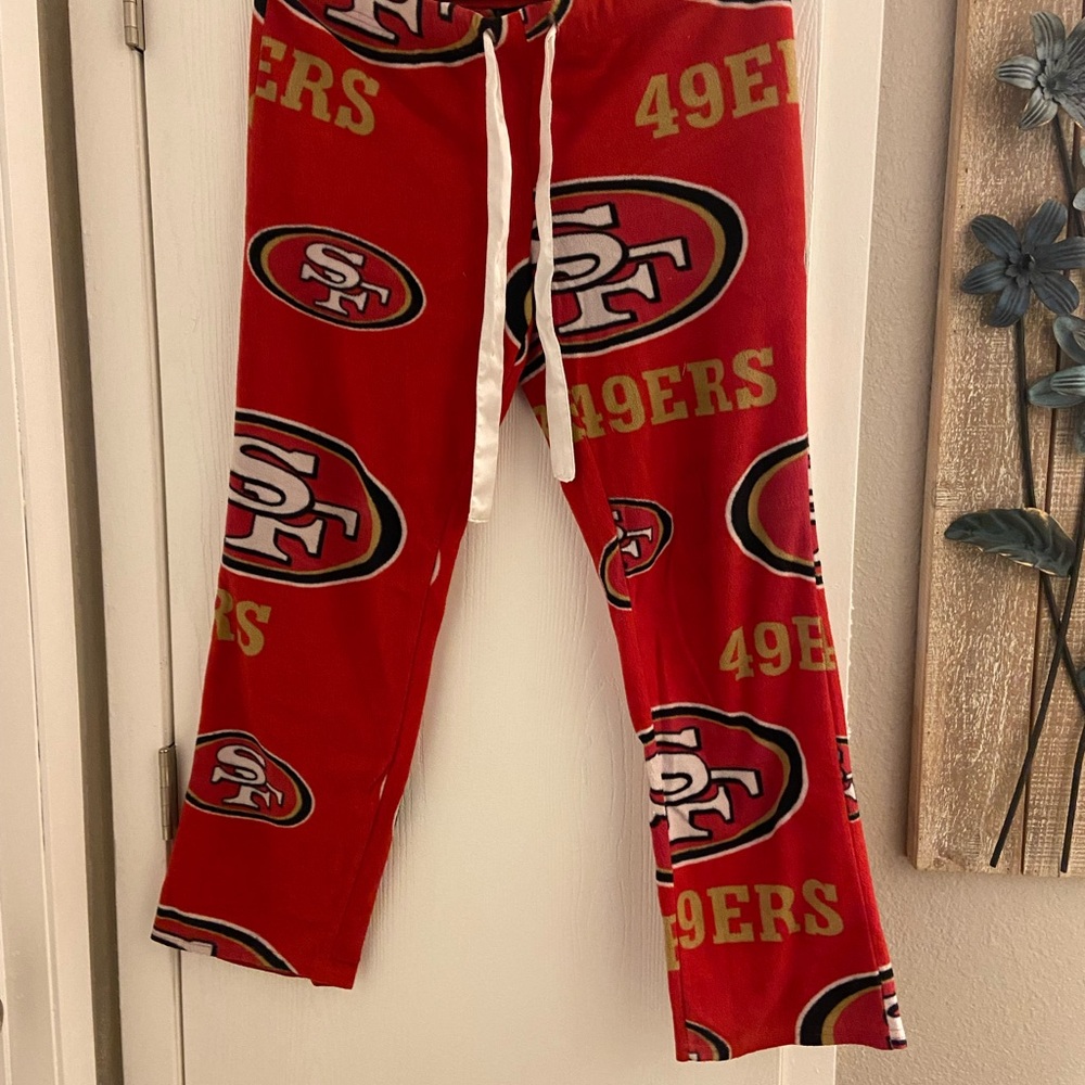 NFL San Francisco 49ers Red Logo Lounge Pajama Pants